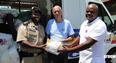 Flash Dance, Flash Back e Polícia Militar doam fraldas geriátricas à Cidade Ozanam