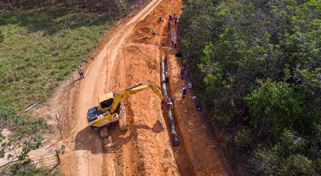 Vale confirma que 45% da construção da adutora do Rio Pará está pronta e até abril 600 trabalhadores atuarão na obra