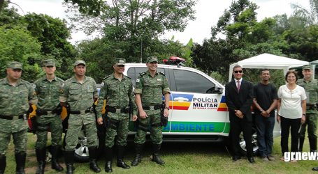 Polícia de Meio Ambiente recebe nova viatura equipada resultante de TC firmado entre MP e Águas de Pará de Minas