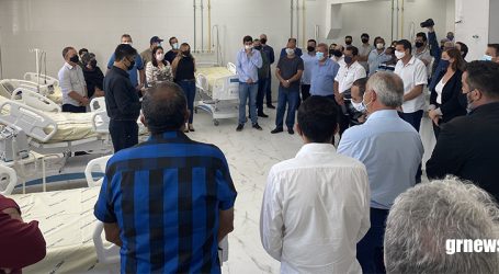 Inauguração de novo CTI com capacidade para 10 leitos gera aglomeração no HNSC