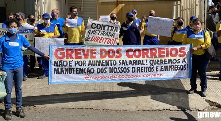Funcionários dos Correios em Pará de Minas aderem à greve nacional por manutenção dos direitos trabalhistas