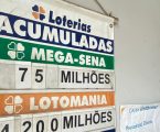 Mega-Sena acumulada paga prêmio de R$ 75 milhões