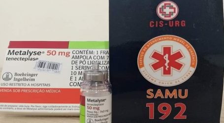 Medicamento que custa quase R$ 6 mil usado pelo SAMU em casos de infarto já foi usado 49 vezes em 2019