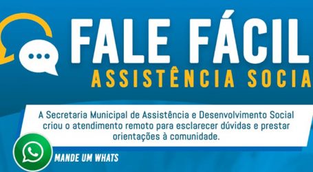 Fale fácil: população tira dúvidas e é orientada pelo celular sobre serviços da Assistência Social