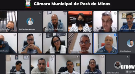 Em reunião repleta de discussões, vereadores derrubam projeto que acabaria com nepotismo em Pará de Minas