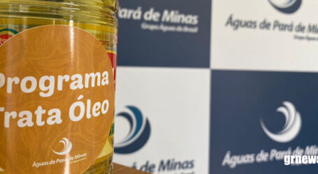 Águas de Pará de Minas lança programa de incentivo ao descarte correto do óleo de cozinha usado