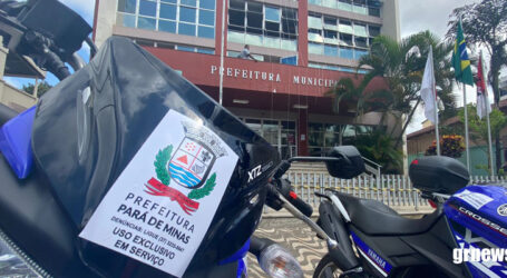 Prefeitura de Pará de Minas compra sete motocicletas para acelerar serviços em secretarias