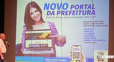 Prefeitura de Pará de Minas lança novo portal para facilitar acesso da população