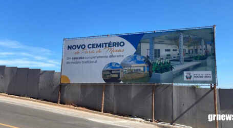 Obras de construção do novo cemitério parque de Pará de Minas seguem em ritmo intenso