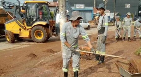 Temporal causa alagamentos em Pará de Minas e equipes trabalham para resolver problemas