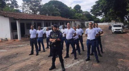 Aspirantes a guardas civis municipais garantem segurança durante exposição e churrascada no Chicão em Pará de Minas