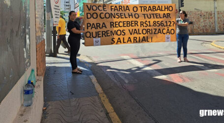 GRNEWS TV: Conselheiros tutelares se manifestam em Pará de Minas reivindicando melhores condições de trabalho e reajuste salarial