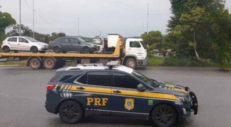 PRF prende três suspeitos de saquear carga de carreta na rodovia Fernão Dias em MG