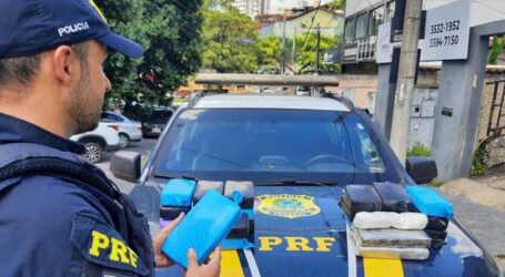 PRF apreende cocaína avaliada em R$ 3 milhões durante ação na BR 262 em Betim