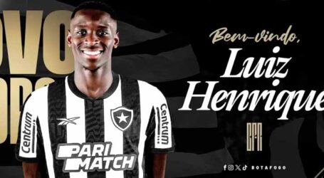 Botafogo oficializa contratação de Luiz Henrique