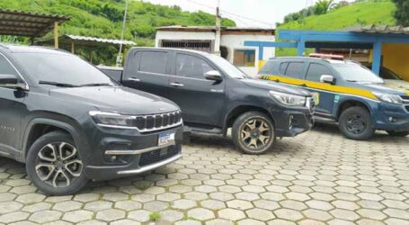 Dois suspeitos presos e recuperados veículos de luxo avaliados em R$ 450 mil