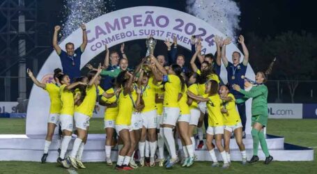 Seleção brasileira feminina goleia Paraguai e fatura penta em Sul-Americano Sub17