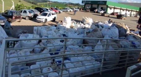 Recolhidas quase 2 toneladas de embalagens de agrotóxicos no Sul de MG