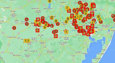 Mapa interativo mostra em tempo real bloqueios em rodovias do RS