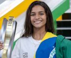 Brasileira Rayssa Leal vence etapa da China do Pré-Olímpico de skate street