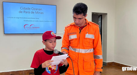 Corpo de Bombeiros leva crianças para visitar a Cidade Ozanan e lança projeto Bombeiros Sênior para idosos