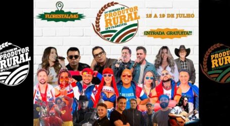 GRNEWS TV: Semana do Produtor Rural da UFV Florestal terá shows gratuitos com Wilsinho da Floresta, Cleiton e Camargo e outros artistas