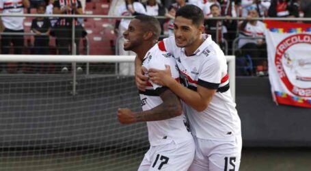 São Paulo supera o Atlético-GO pelo Brasileirão