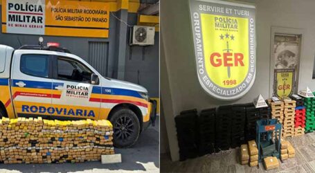 Polícia Militar de MG apreendeu cerca de 30 toneladas de drogas em outubro