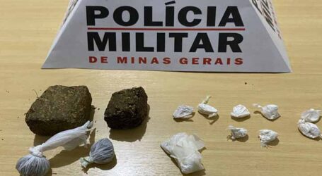 Suspeito de tráfico de drogas flagrado com cocaína, maconha e balança de precisão durante ação policial em Biquinhas