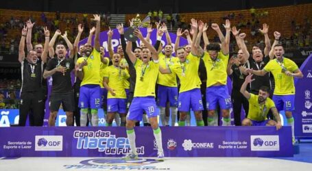 Brasil é campeão invicto da Copa das Nações de Futsal