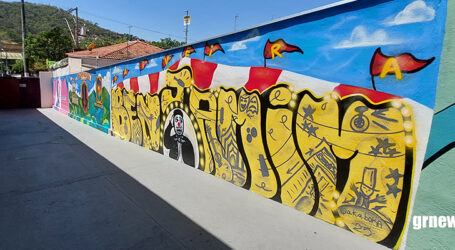 GRNEWS TV: Grafite transforma entrada do Teatro Municipal e valoriza legado de Benjamim de Oliveira