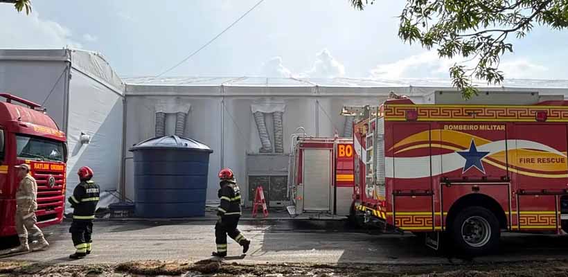 Incêndio atinge Zona Azul da COP30 em Belém e deixa 13 pessoas receberam atendimento médico