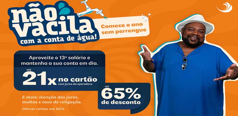 Não deixe sua conta de água virar dor de cabeça: Águas de Pará de Minas lança campanha imperdível com descontos de até 65%