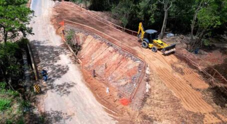 Iniciam as obras para construção de 7 novas pontes na estrada rural entre Bom Jesus do Pará e Córrego do Barro