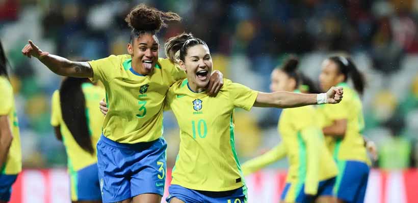 Show de gols em Portugal: seleção brasileira feminina encerra 2025 com goleada