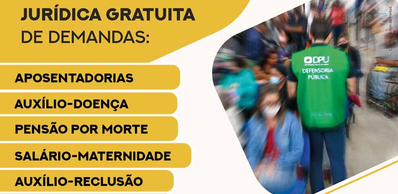 Defensoria Pública da União realizará atendimentos gratuitos em Pará de Minas para destravar benefícios do INSS e outros