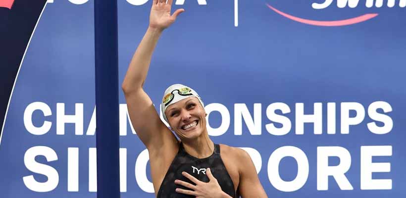 Foco em Los Angeles 2028: Carol Santiago celebra novos testes e domínio nas piscinas